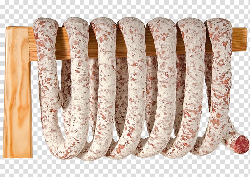 Salami Sausage Cervelat Bratwurst Knackwurst, sausage transparent background PNG clipart