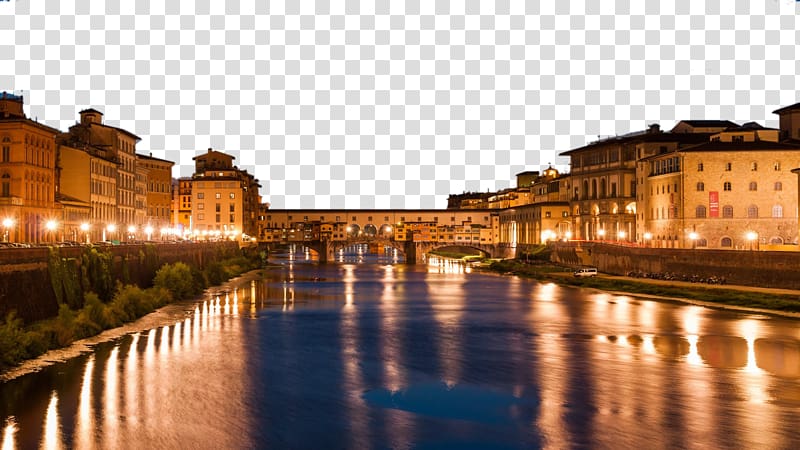 Ponte Vecchio Venice Arno High-definition television , Florence, Italy, five transparent background PNG clipart