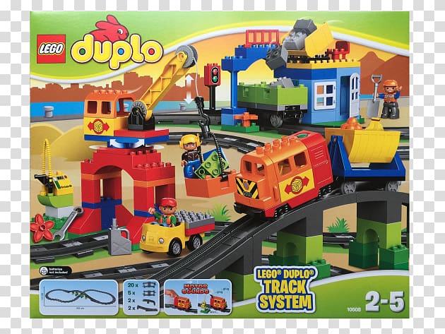 LEGO 10508 DUPLO Deluxe Train Set Lego Duplo Toy block, Lego Duplo transparent background PNG clipart
