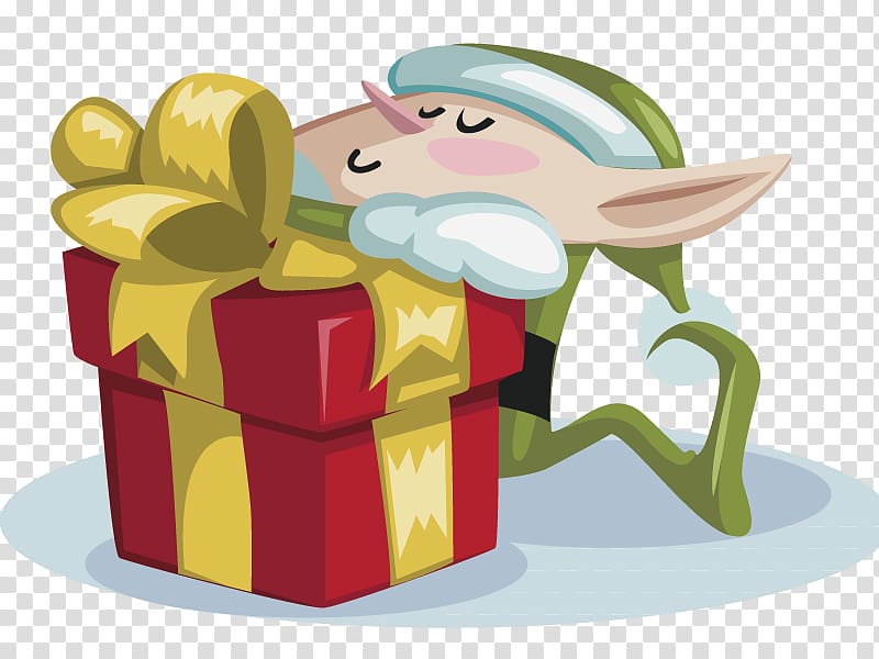 Santa Claus Christmas card Gift Christmas elf, Creative Christmas transparent background PNG clipart
