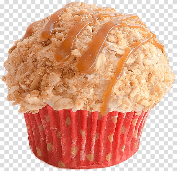 Muffin Cupcake Buttercream Flavor Baking, Apple crumble transparent background PNG clipart