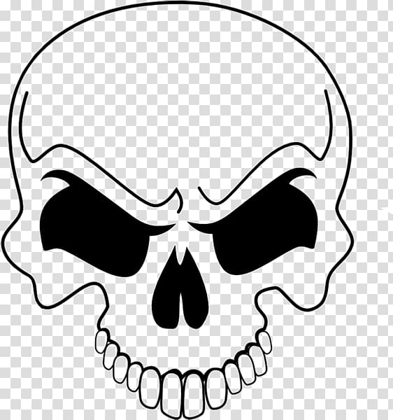 Drawing Skull Stencil Airbrush, skull transparent background PNG clipart
