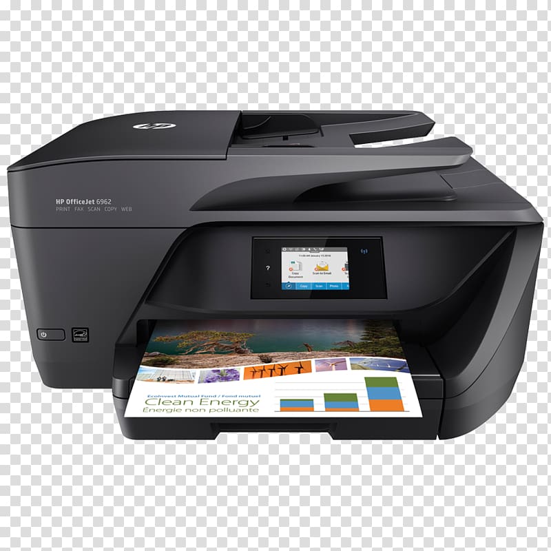 Hewlett-Packard HP Officejet 6962 HP Officejet Pro 8720 Multi-function printer, hewlett-packard transparent background PNG clipart