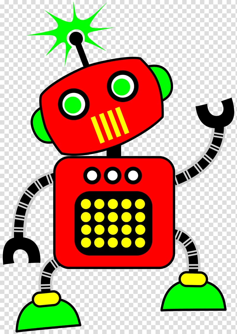 Robot Free content Cartoon , Reading Red transparent background PNG clipart