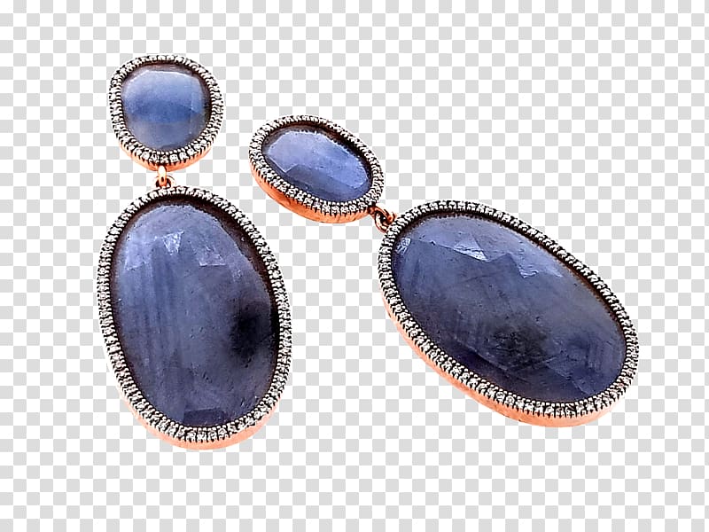 Sapphire Earring Cobalt blue Jewellery, sapphire transparent background PNG clipart