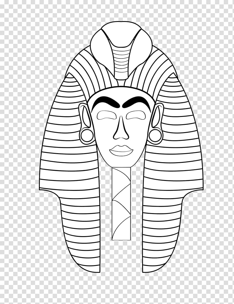 Ancient Egypt Coloring book Mask of Tutankhamun Death mask, Egypt transparent background PNG clipart
