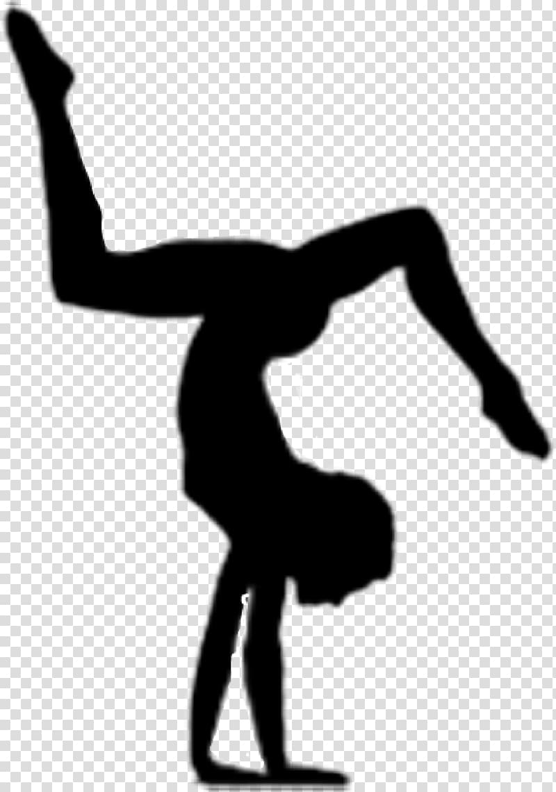 Artistic gymnastics Handstand Silhouette, gymnastics transparent background PNG clipart