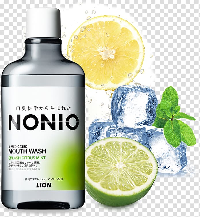 Mouthwash Lime Lion Corporation Mint Herb, lime transparent background PNG clipart