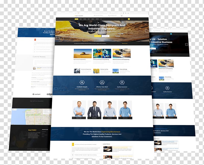 Responsive web design Template Joomla Industry, templates transparent background PNG clipart