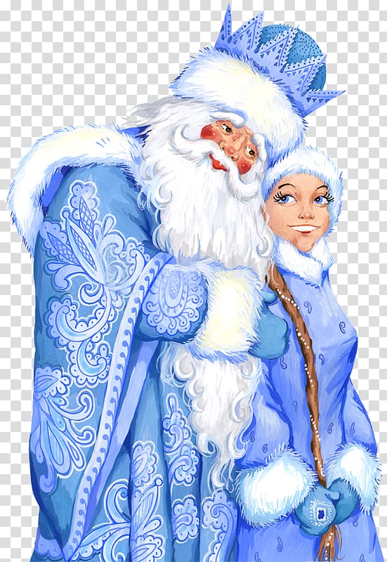 Ded Moroz Snegurochka Santa Claus New Year Ziuzia, santa claus transparent background PNG clipart