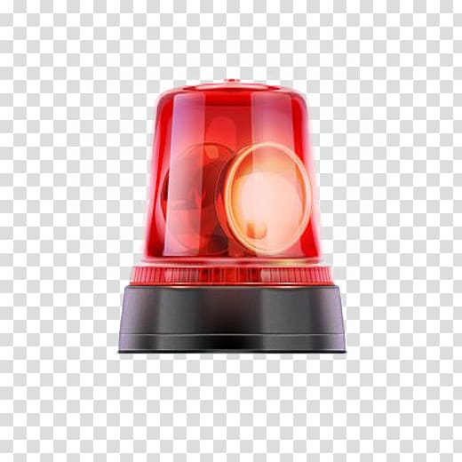 red warning light transparent background PNG clipart