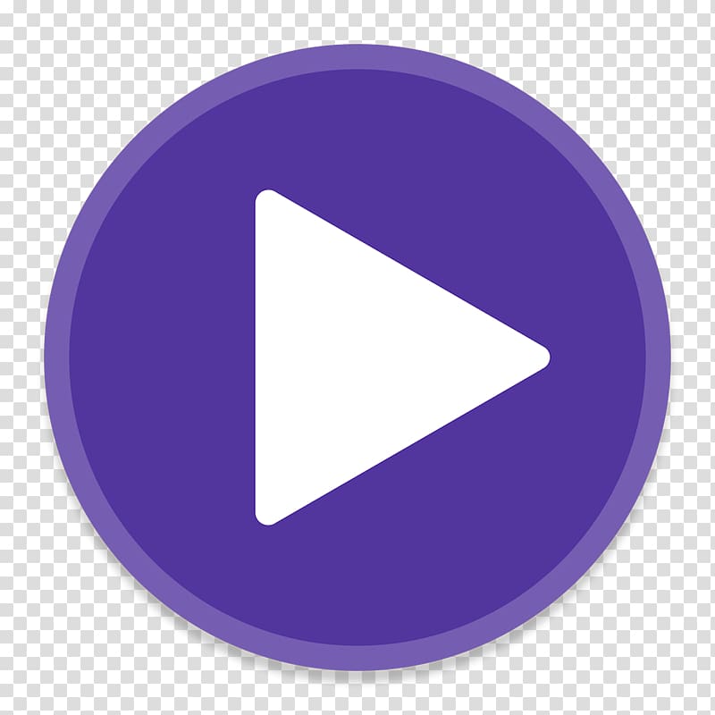 triangle purple symbol, DivXPlayer transparent background PNG clipart