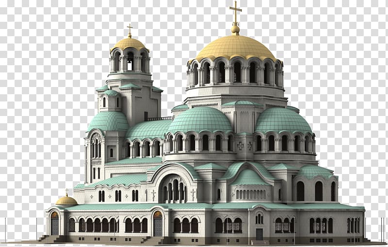 Alexander Nevsky Cathedral, Sofia Zograf monastery Church, Castle Building transparent background PNG clipart