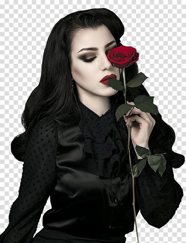 Velvet Gothic fashion Goth subculture Model, L transparent background PNG clipart