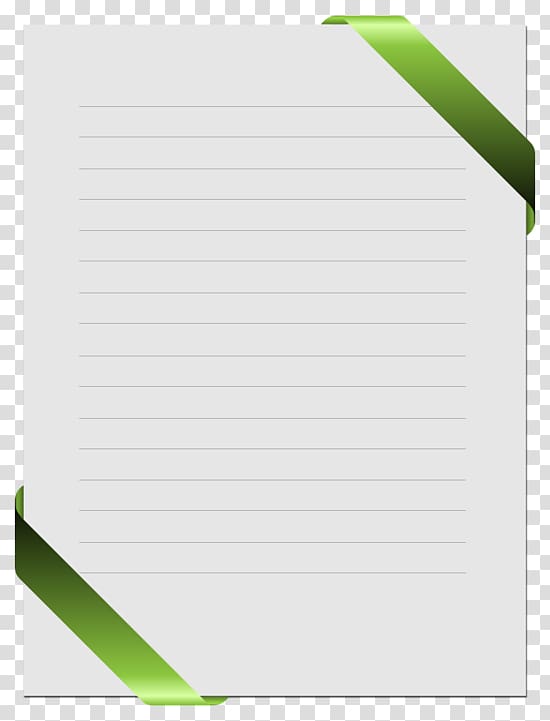 green edge stationery transparent background PNG clipart