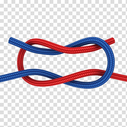 Reef knot Rope Figure-eight knot How-to, rope knot transparent background PNG clipart