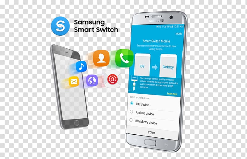 Smart Switch FileHippo Samsung Galaxy S7 Computer Software, samsung transparent background PNG clipart