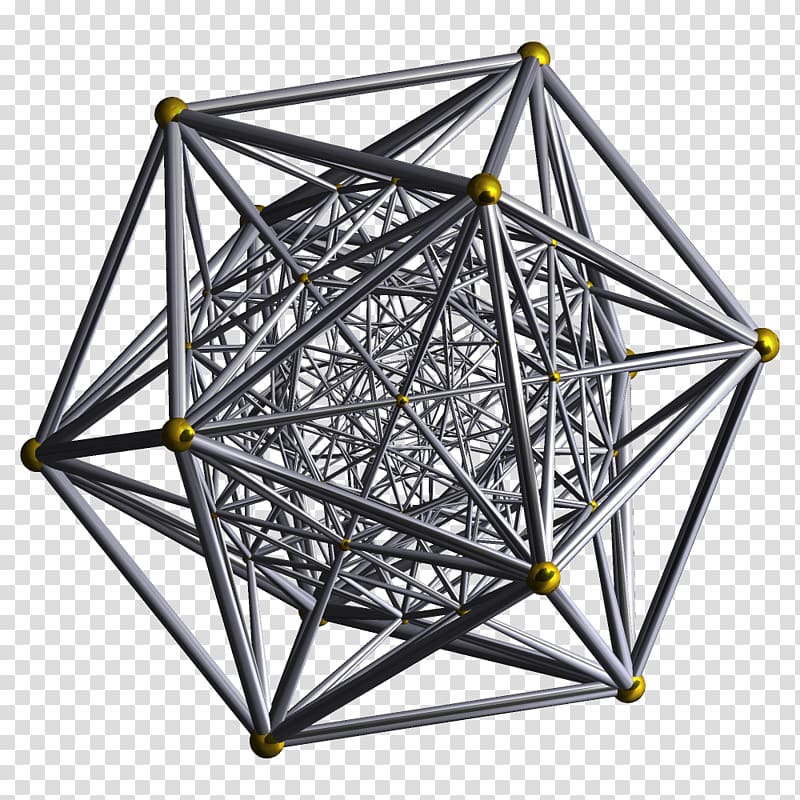 600-cell Platonic solid Four-dimensional space 120-cell Polytope, three dimensional style transparent background PNG clipart