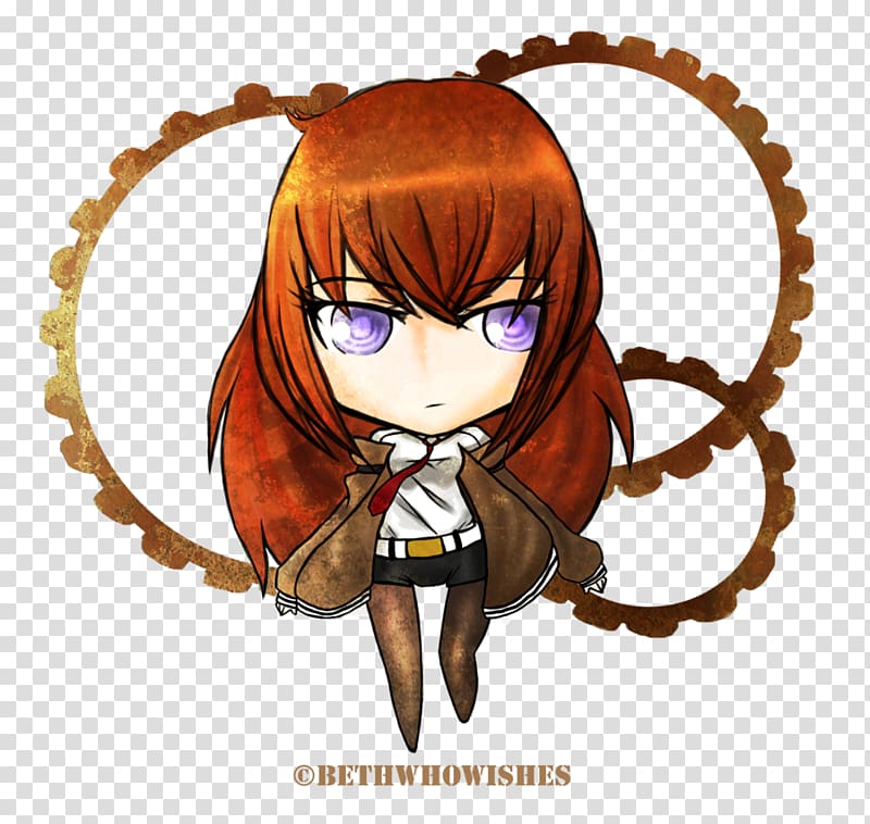 Kurisu Makise Steins;Gate Rintarou Okabe Suzuha Amane Chibi, Chibi transparent background PNG clipart