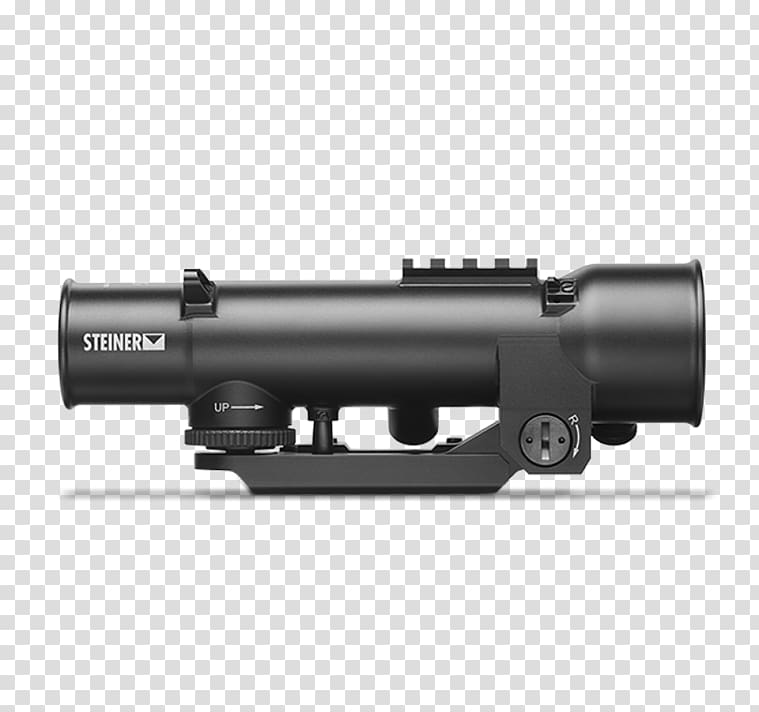 Gun barrel Telescopic sight Optics Reflector sight, weapon transparent background PNG clipart