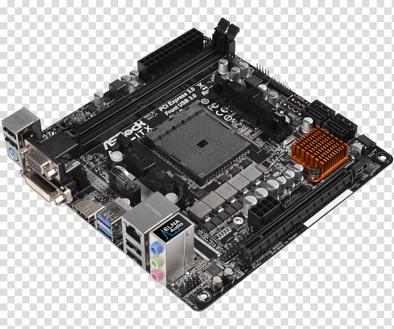 Mini-ITX Motherboard Socket FM2+ CPU socket, others transparent background PNG clipart