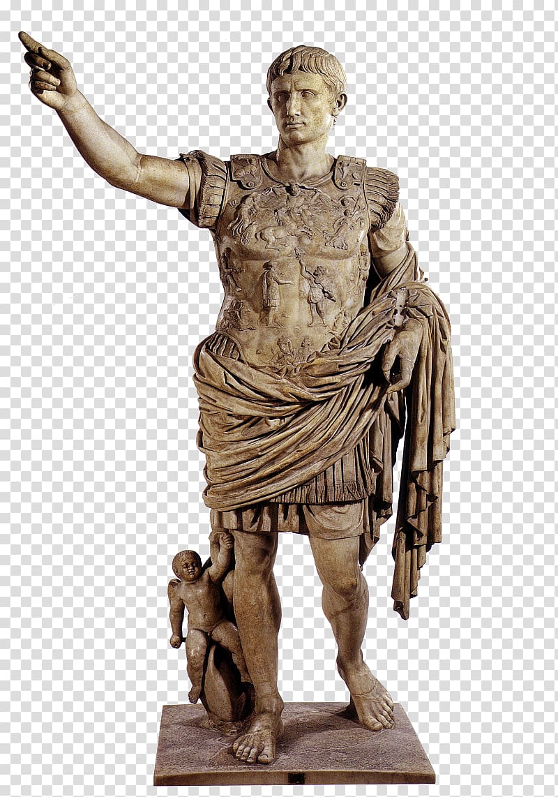 Augustus of Prima Porta Ancient Rome Villa of Livia Forum of Augustus, emperor transparent background PNG clipart