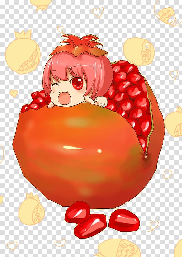 Euclidean Pomegranate Illustration, pomegranate transparent background PNG clipart