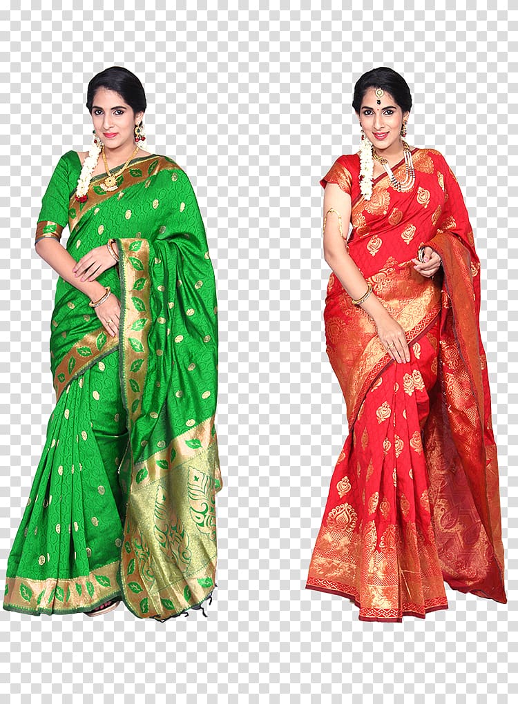 Sari Silk Textile Maroon Costume, sarees transparent background PNG clipart