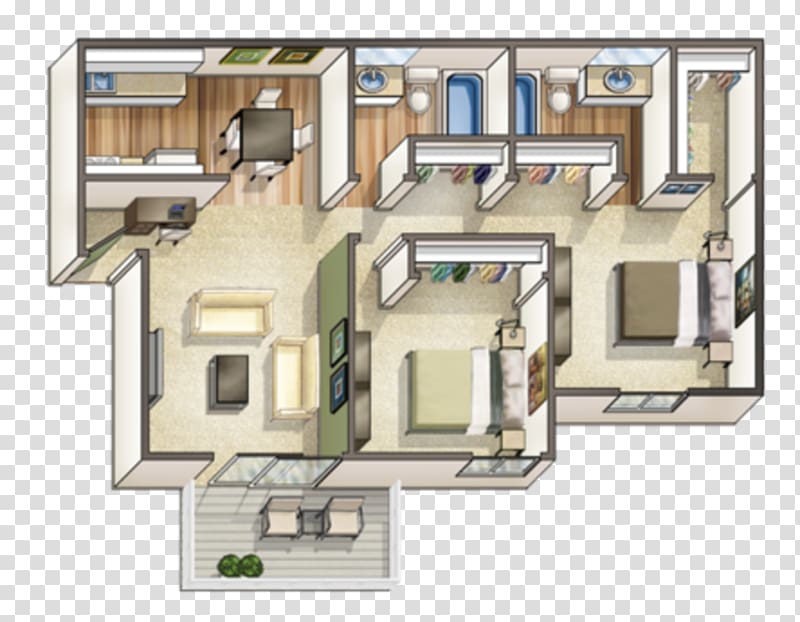 2D geometric model Floor plan House Architecture Facade, house transparent background PNG clipart