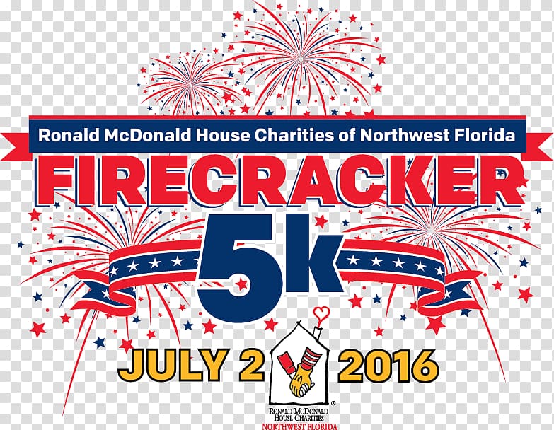 Pensacola Sports Association Ronald McDonald House Charities of Northwest Florida, Inc. Recreation Logo, fire crackers transparent background PNG clipart