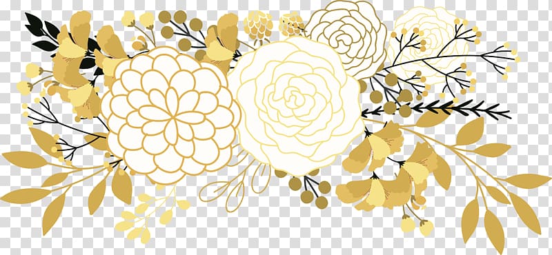 white and brown floral , Wedding invitation Greeting card RSVP Green wedding, Hand painted small fresh camellia poster cover transparent background PNG clipart