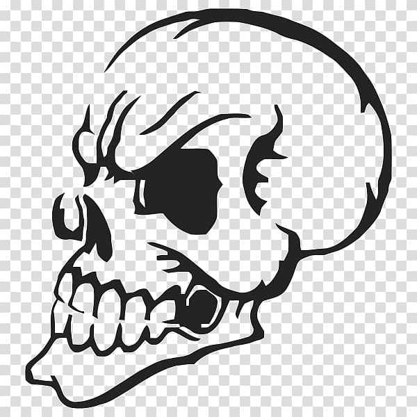 Bumper sticker Decal Professional wrestling, cartoon Skull transparent background PNG clipart