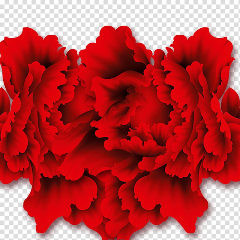 Carnation Cut flowers Floral design Red, Creative Lantern Festival transparent background PNG clipart