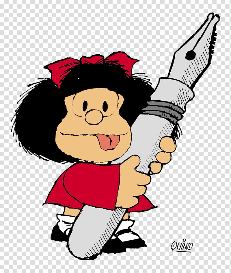 Mafalda Drawing Comics Comic strip, feliz cumpleaños transparent background PNG clipart