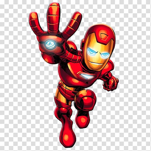 Iron Man, Marvel Super Hero Squad Iron Man Wolverine Hulk Thor, iron transparent background PNG clipart