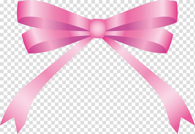 Pink ribbon Bow tie, Hand painted pink bow tie transparent background PNG clipart