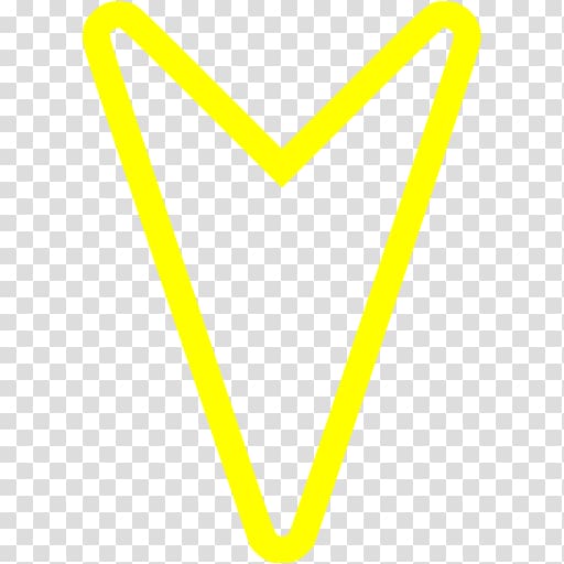 Triangle Line, yellow arrow label transparent background PNG clipart