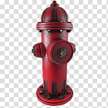 red fire hydrant, Fire Hydrant Garden Decoration transparent background PNG clipart