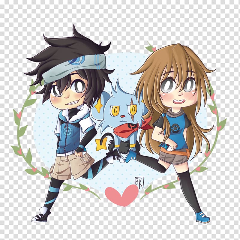 Mangaka Anime Desktop Fiction, Chibi couple transparent background PNG clipart