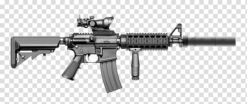 Colt Canada C7 rifle Airsoft Guns Firearm M16 rifle, assault rifle transparent background PNG clipart