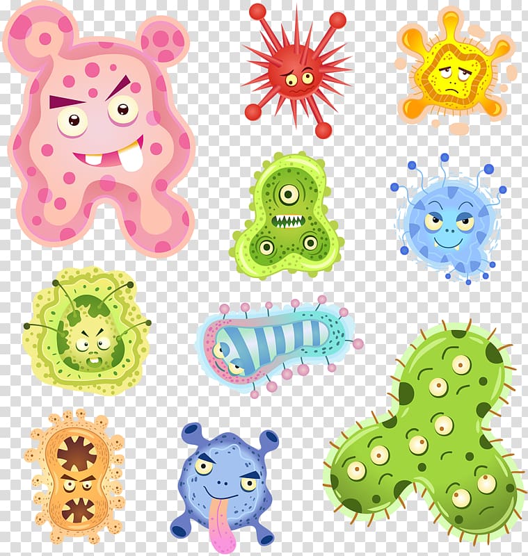 assorted-color bacteria s, Bacteria Microorganism Virus Infection, Microscopic bacteria transparent background PNG clipart