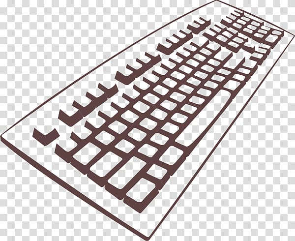 Computer keyboard Laptop Dell Scalable Graphics , Simple keyboard transparent background PNG clipart