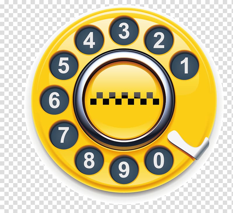 Taxi Hackney carriage Icon, old telephone digital turntable transparent background PNG clipart