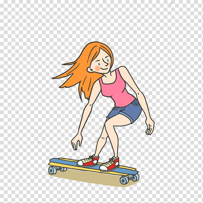 Skateboarding Girl Distribution Company, Skateboard girl transparent background PNG clipart