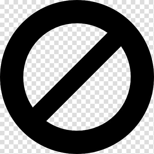 No symbol Slash , circle transparent background PNG clipart