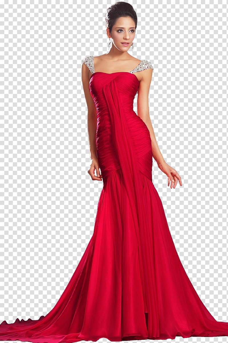 Evening gown Dress Formal wear Prom, dress transparent background PNG clipart