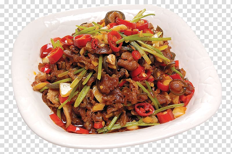 Twice cooked pork Goat Chinese cuisine Hunan cuisine Kung Pao chicken, Small goat Chaohei transparent background PNG clipart
