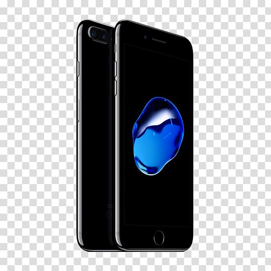 Apple iPhone 7 Plus Smartphone jet black iOS, apple 8plus transparent background PNG clipart