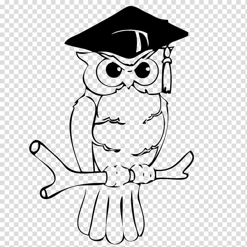 Owl Monica Coloring book Pen, FIG owl simple pen transparent background PNG clipart