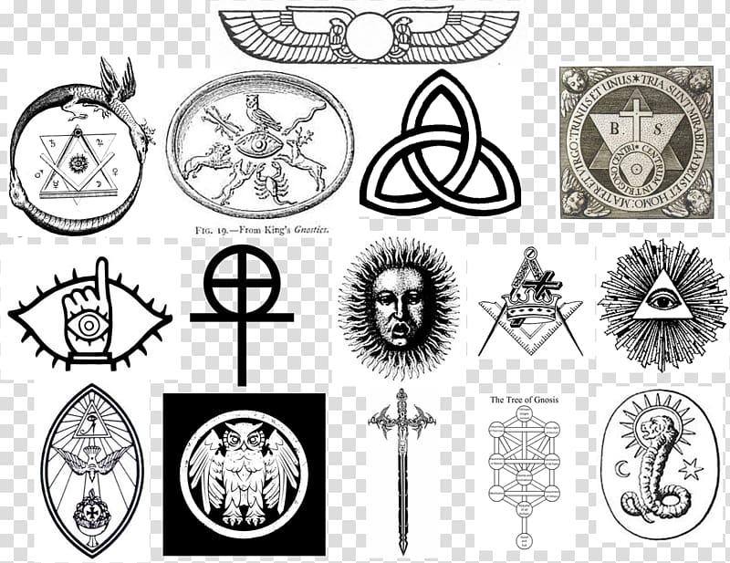 Gnosticism Symbol Gnosis Occult Religion, religious elements transparent background PNG clipart
